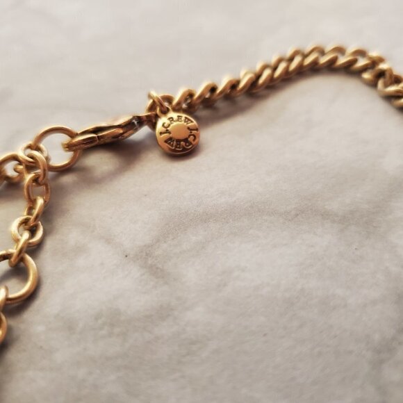 🧡 J.Crew Orange Iridescent Rhinestones Crystal Cluster Statement Necklace 🧡 - Picture 14 of 15